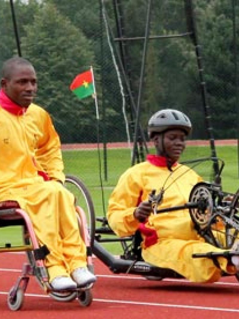 Burkina Faso handcyclists