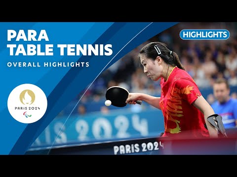 Para Table Tennis Highlights | Paris 2024 Paralympic Games ❤️💙💚