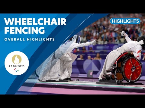 Wheelchair Fencing Highlights | Paris 2024 Paralympic Games ❤️💙💚