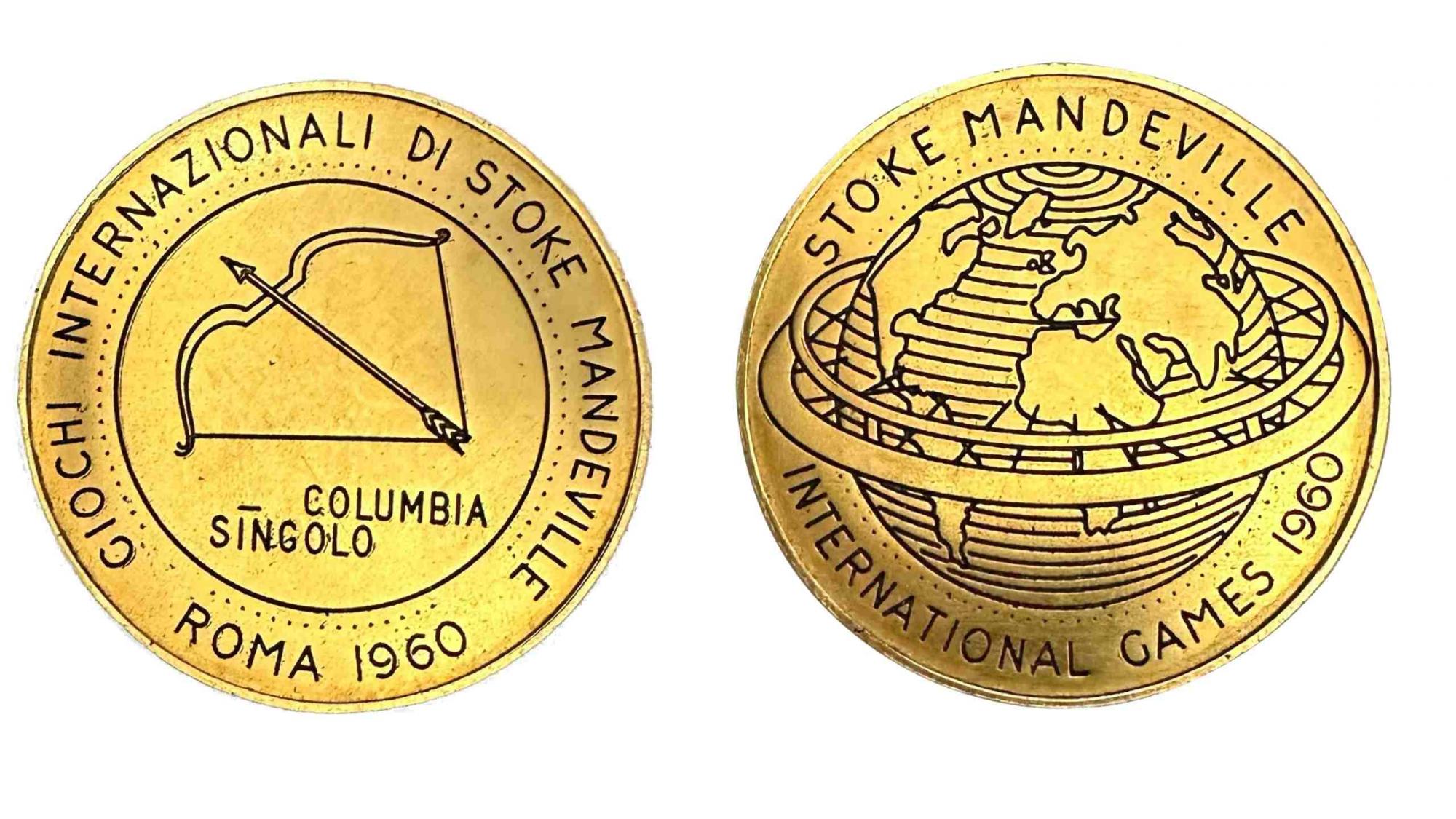 The medals of the Rome 1960 Paralympic Games