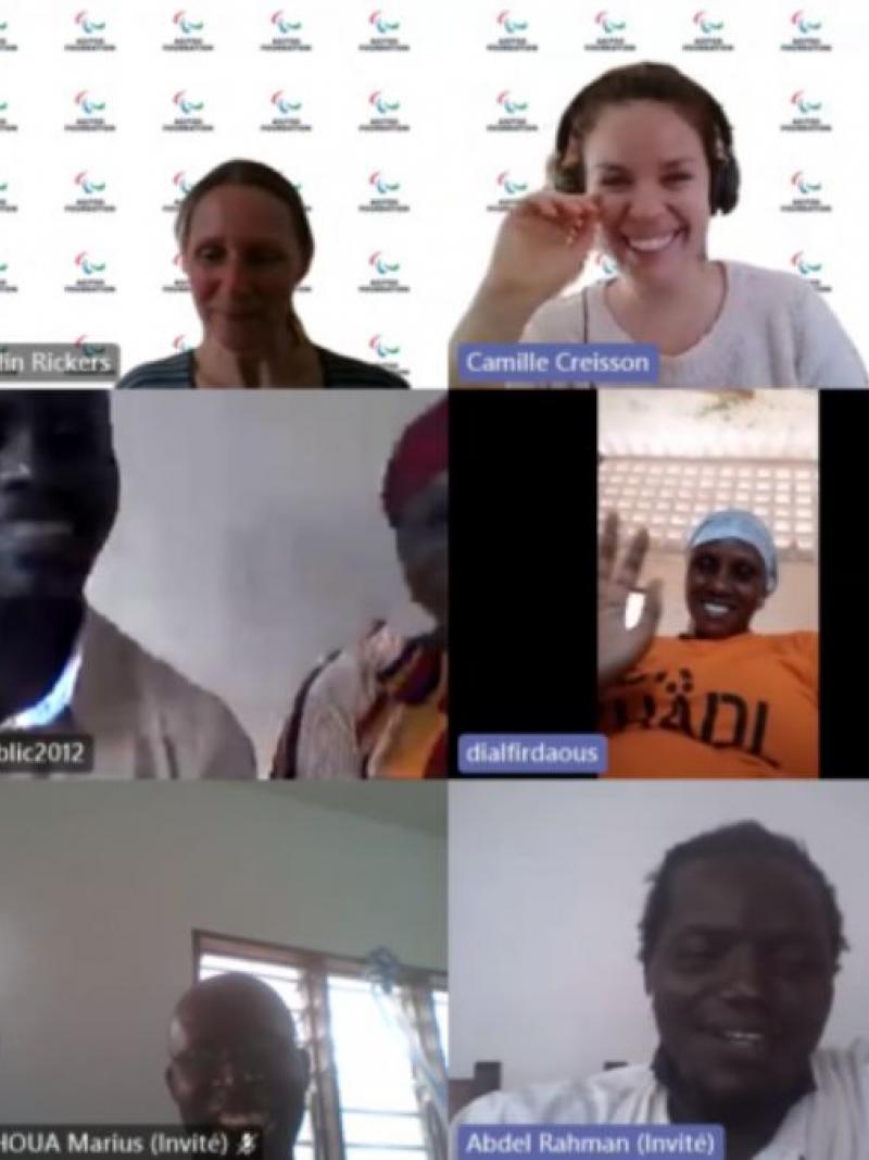 Screenshot of people taking part in a workshop