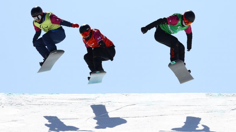 Three Para snowboard athletes are competing at the Beijing 2022 Paralympic Winter Games