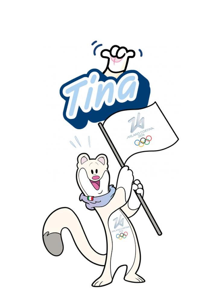 The mascot of the Milano Cortina 2026 Olympic Games