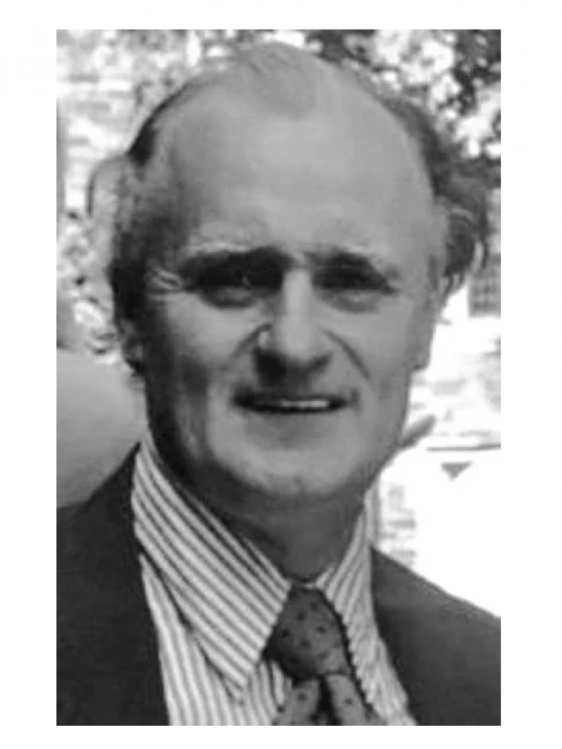 Black and white photo of a man